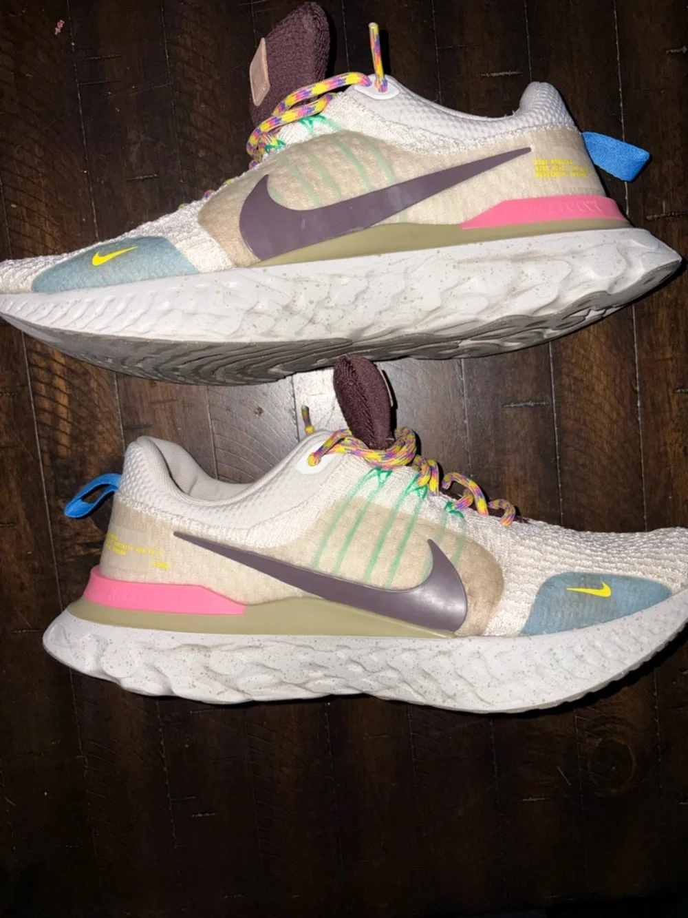 Nike React Infinity Run FK 3 Sail Light Bone Multi Men Running Shoes FJ7068-120 - Picture 2 of 6